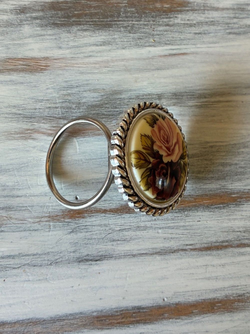 Vintage Rose Brooch Scarf Clip - Picture 4 of 7